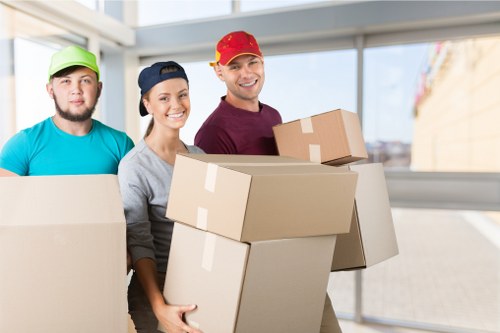 Local movers preparing a residential move in Yiewsley