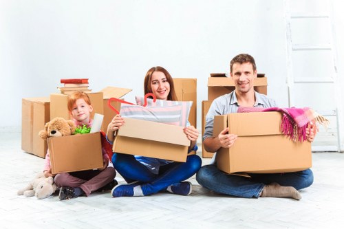 Careful packing and furniture handling for a house removal