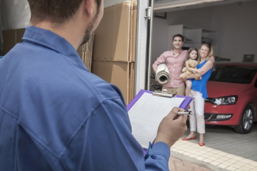 Moving van supporting a Yiewsley property with access planning
