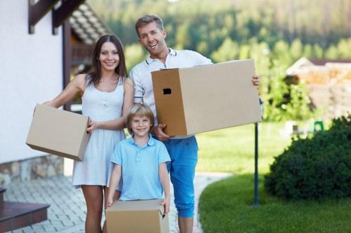 Careful loading of household items for a Yiewsley removal