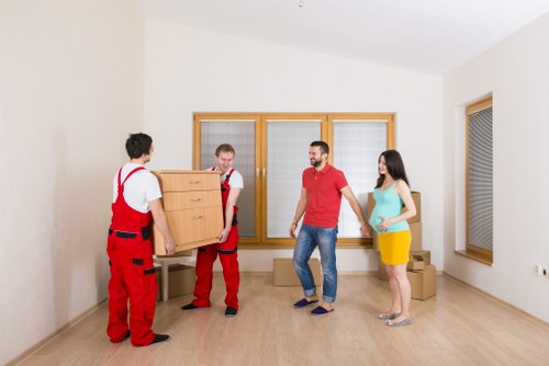 Preparing belongings for removal truck hire in Yiewsley