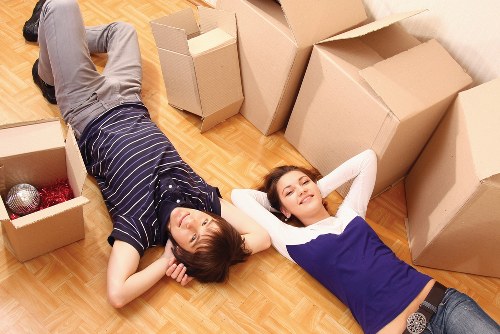 Moving service loading residential furniture in Yiewsley