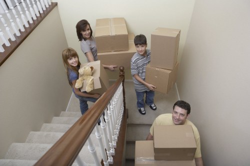 Office relocation items prepared for a commercial move